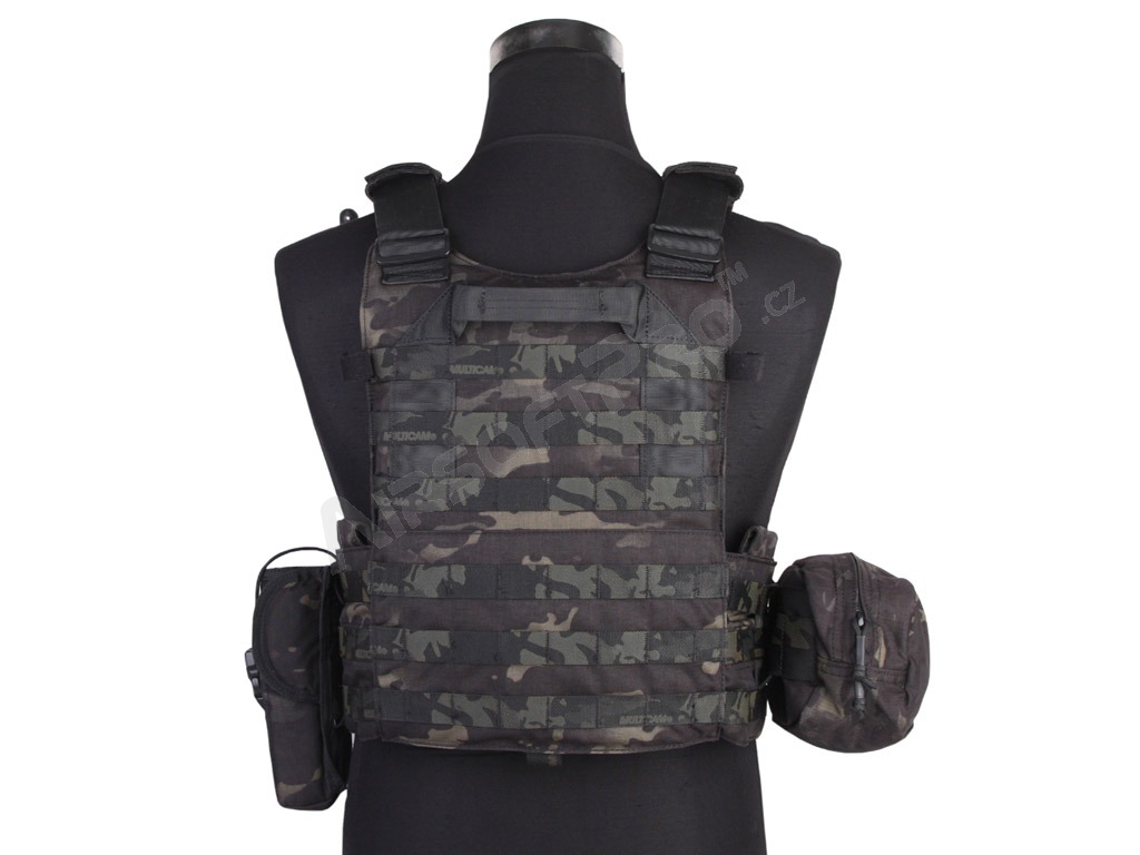 LBT6094A Plate Carrier With 3 Pouches - Multicam Black [EmersonGear]