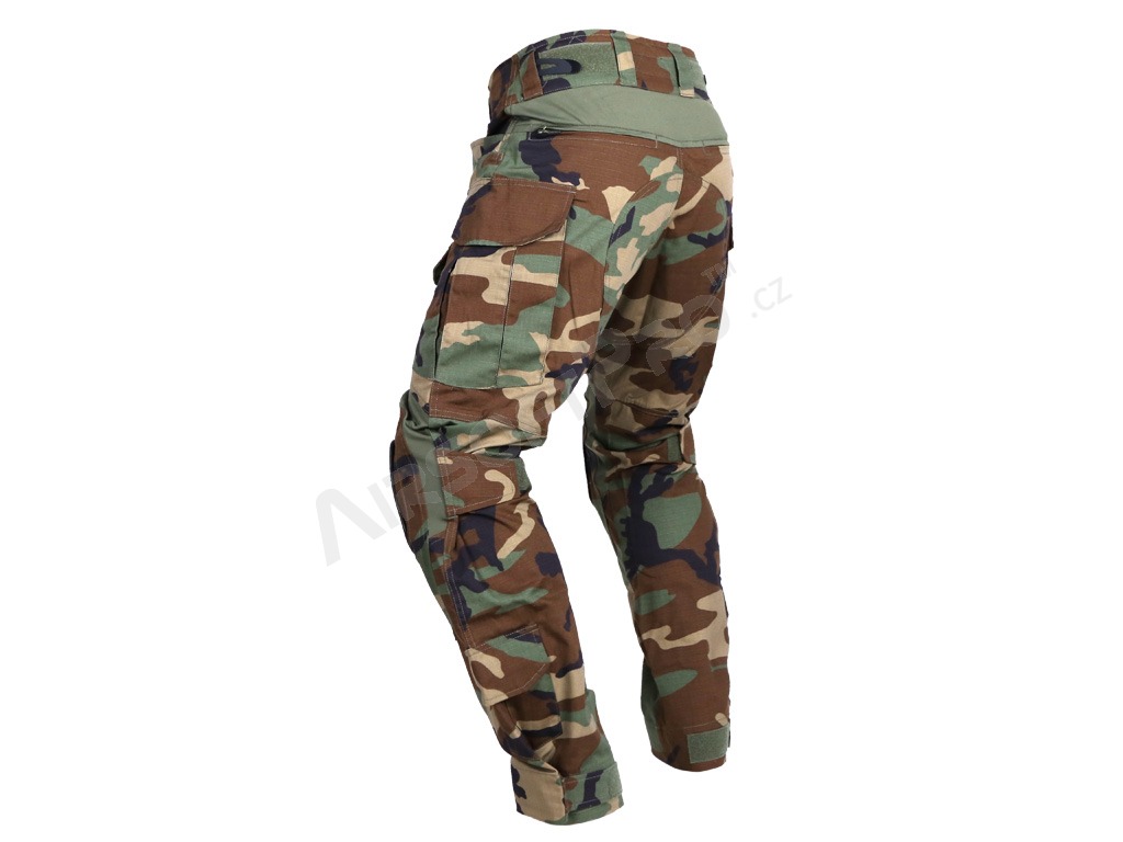 Maskáčové bojové kalhoty G3 - Woodland, Vel.S (30) [EmersonGear]