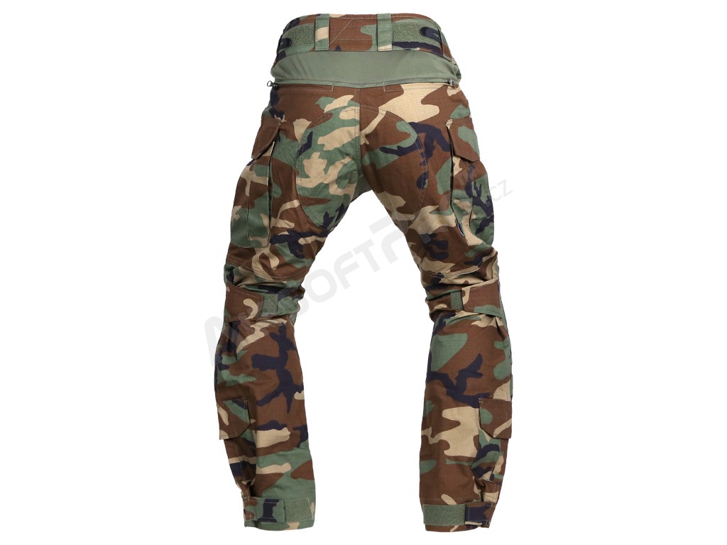 Maskáčové bojové kalhoty G3 - Woodland [EmersonGear]