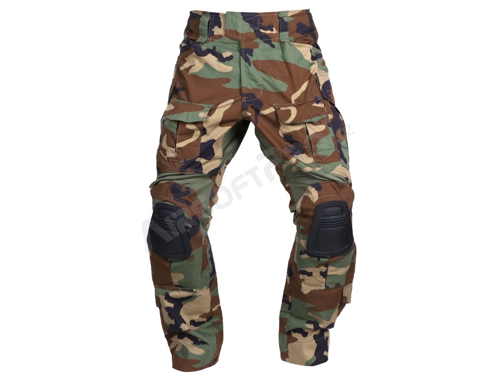 Maskáčové bojové kalhoty G3 - Woodland, Vel.XL (36) [EmersonGear]