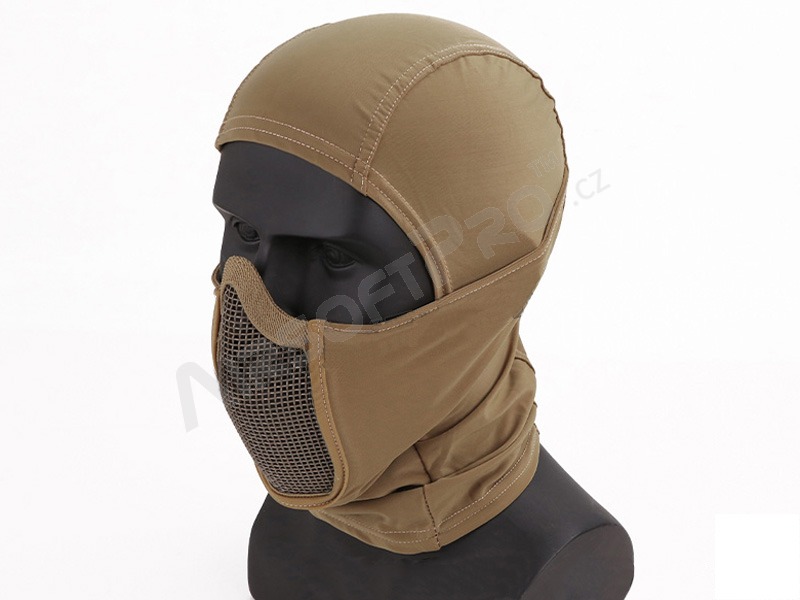 Face mask Shadow Warrior with hood - TAN [EmersonGear]