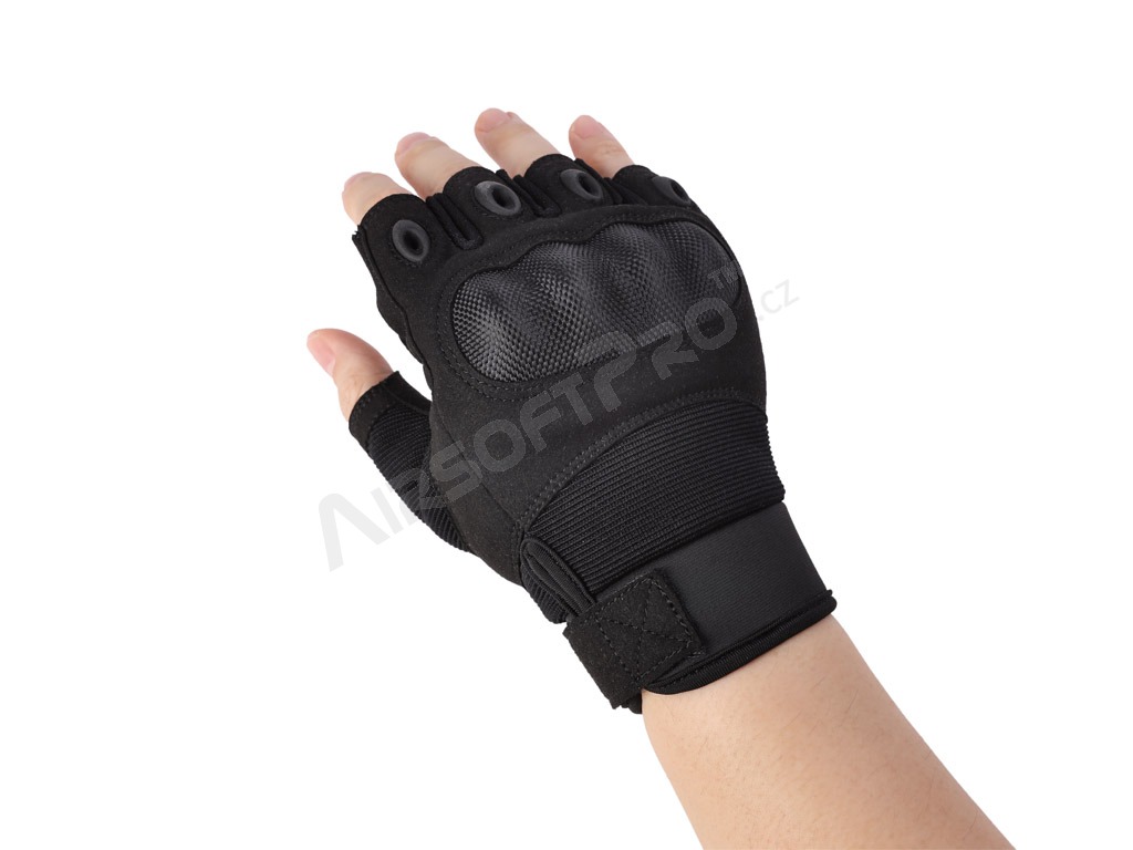 Taktické rukavice Half finger - černé, vel.S [EmersonGear]