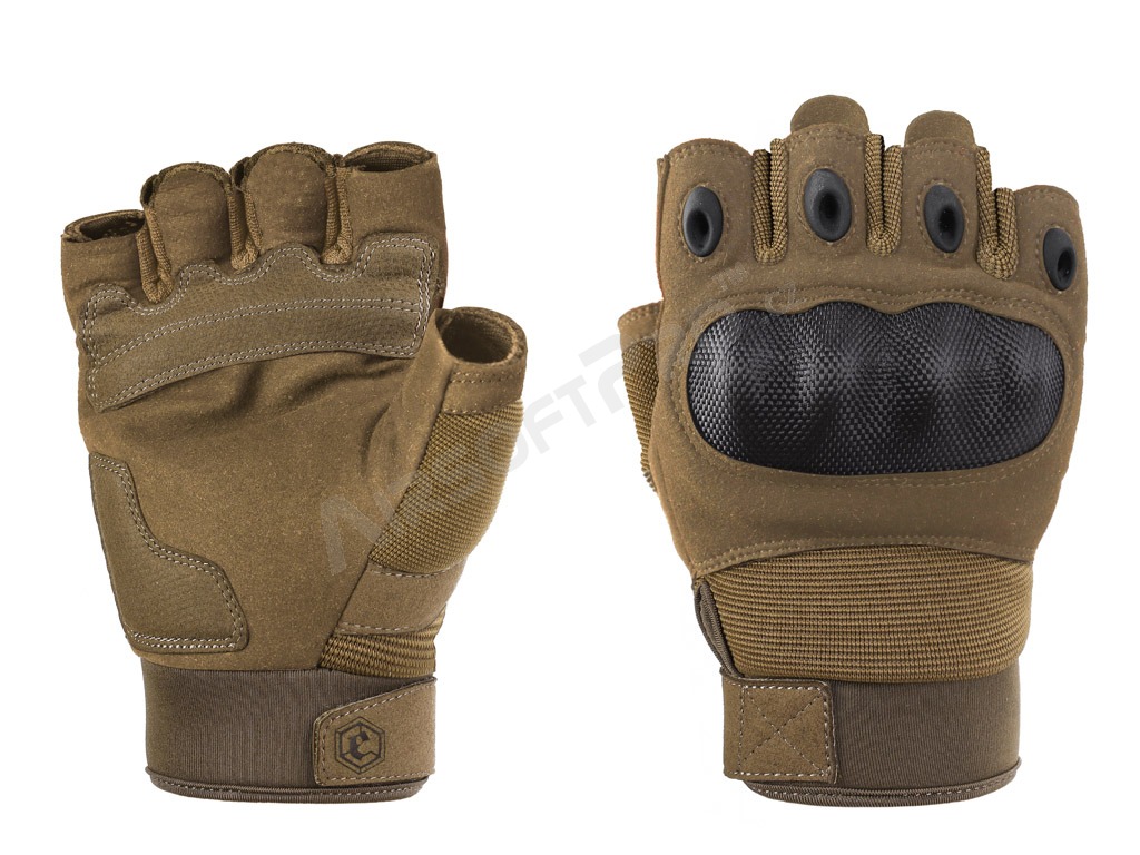 Half finger tactical gloves - Dark Earth, L size [EmersonGear]