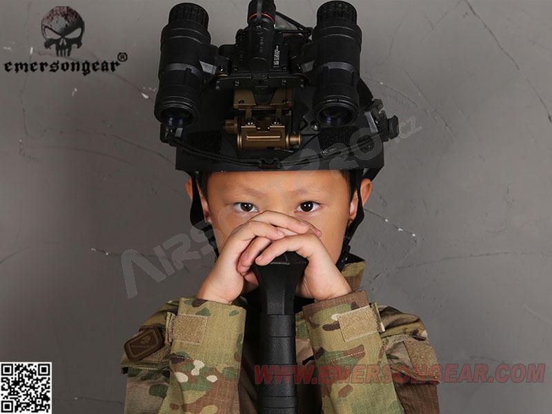 Dětská vojenská helma - černá [EmersonGear]