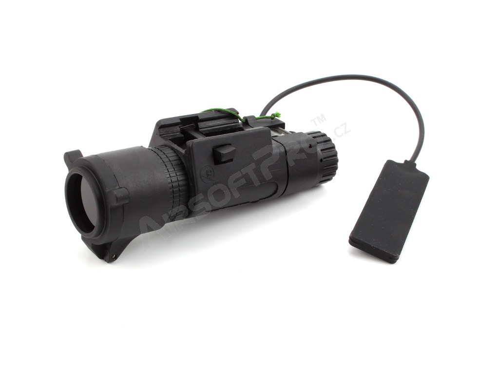Lampe de poche tactique M3X LED (RIS) avec filtre IR, longue - noir [Element]