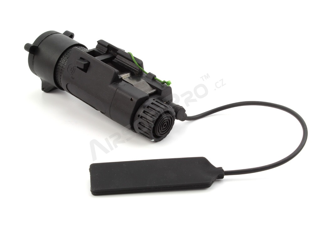 M3X LED Tactical Flashlight (RIS) with IR filter, long - black [Element]