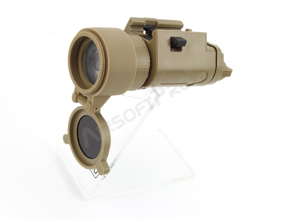 M3X LED Tactical Flashlight (RIS) with IR filter, short - Dark Earth [Element]