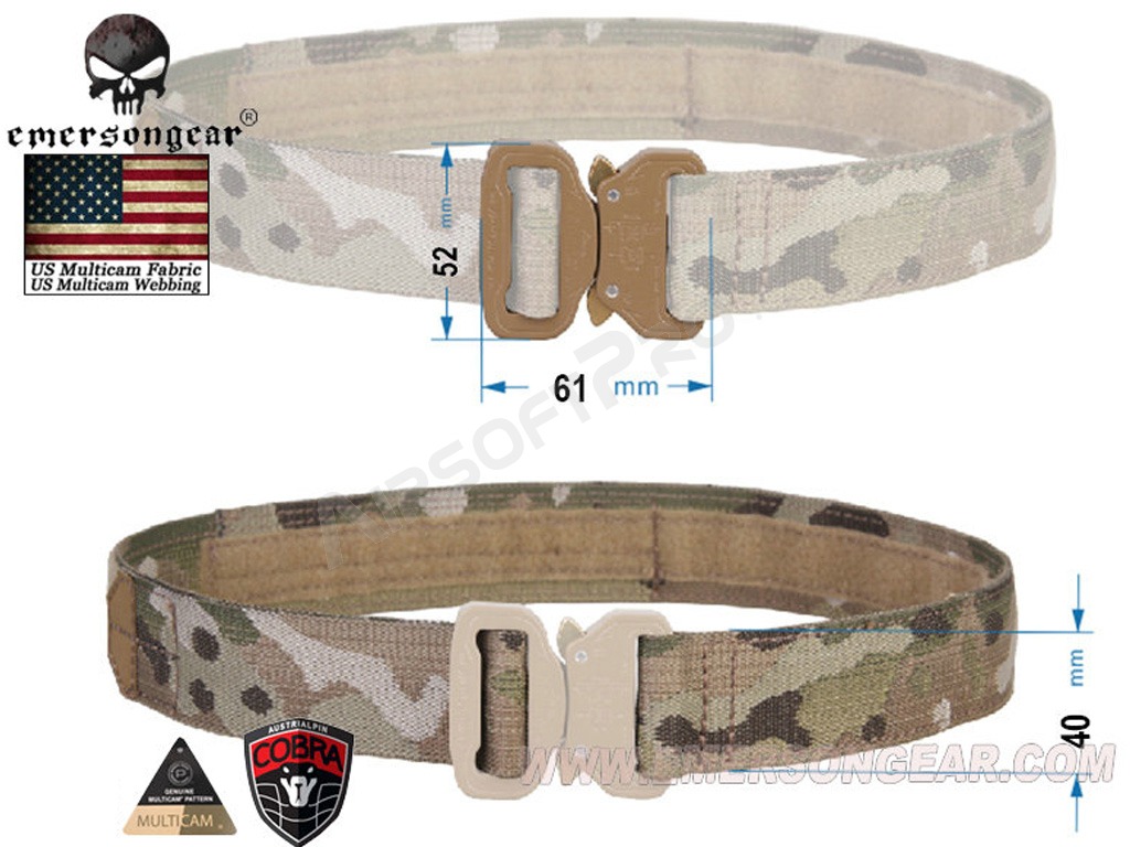 COBRA 1.5inch / 3.8cm One-pcs Combat Belt  - Multicam, L size [EmersonGear]