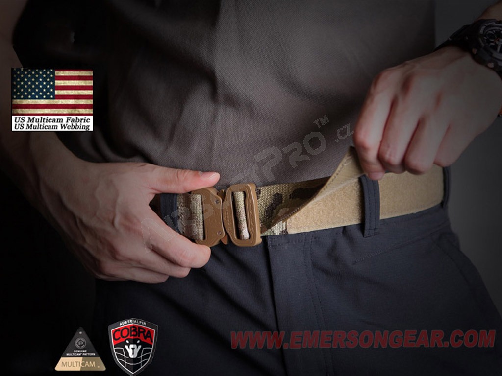 COBRA 1.5inch / 3.8cm One-pcs Combat Belt  - black, L size [EmersonGear]