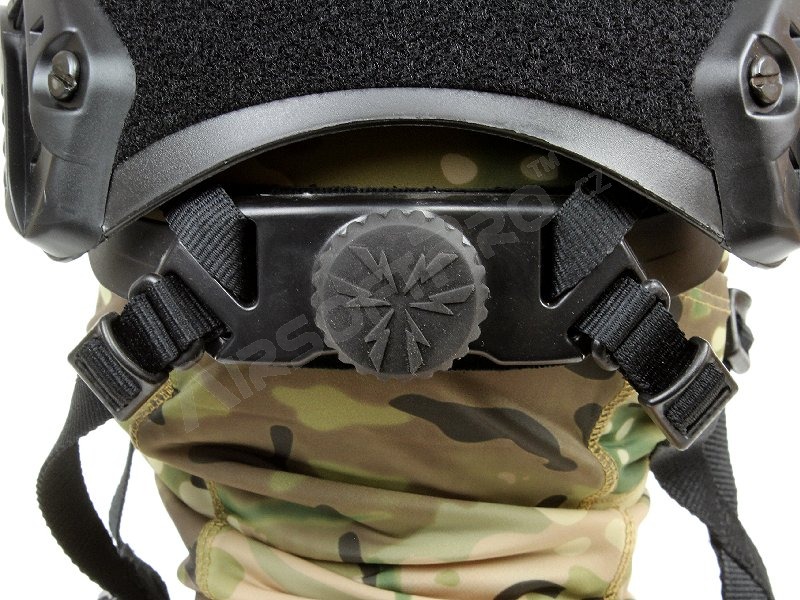 Vojenská helma FAST s příslušenstvím, typ BJ, NOVÝ MODEL - Černá [EmersonGear]