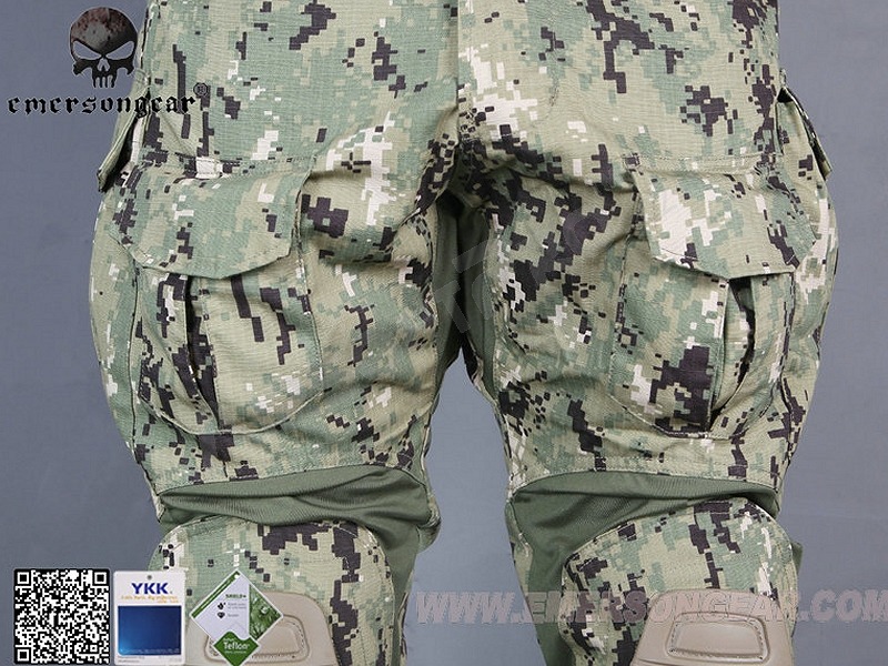 Maskáčové bojové kalhoty G3 - AOR2, Vel.L (34) [EmersonGear]