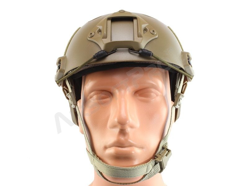 Vojenská helma FAST s příslušenstvím, typ PJ, NOVÝ MODEL - Dark Earth [EmersonGear]