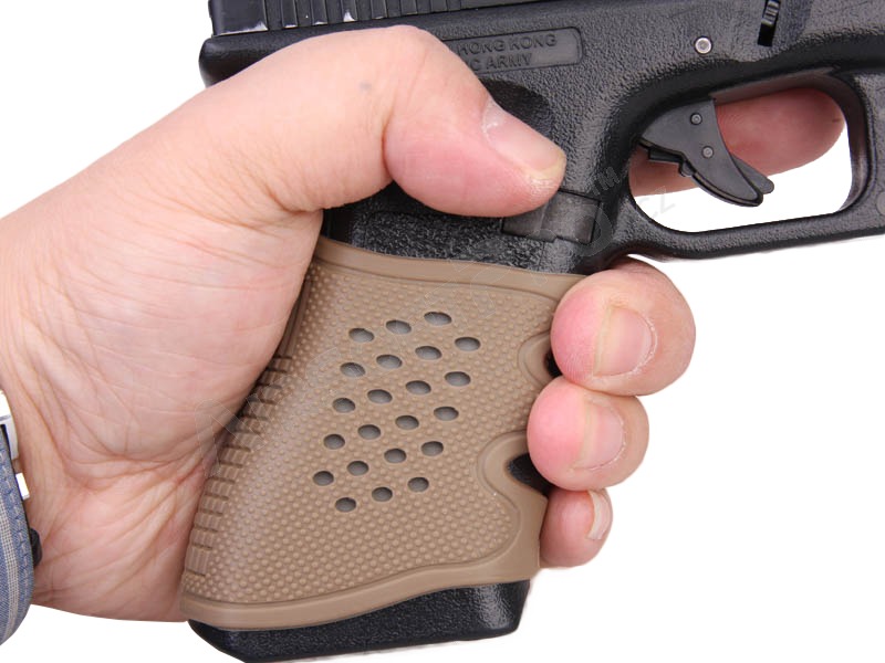 Antiskid rubber grip for G series pistols - TAN [Big Dragon]