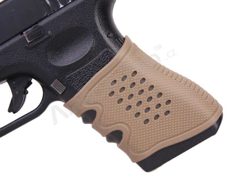 Antiskid rubber grip for G series pistols - TAN [Big Dragon]