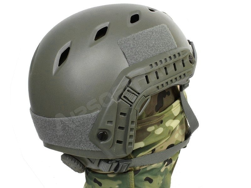 Vojenská helma FAST s příslušenstvím, typ BJ, NOVÝ MODEL - Foliage Green [EmersonGear]