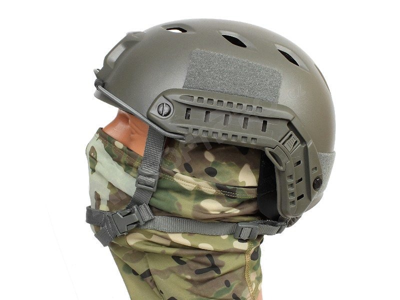 Vojenská helma FAST s příslušenstvím, typ BJ, NOVÝ MODEL - Foliage Green [EmersonGear]