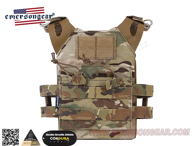 Jumer Plate Carrier for Kids With Double M4 Pouch and dummy ballistic plates - Multicam [EmersonGear]