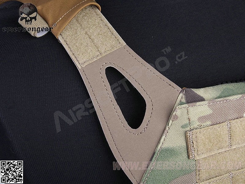 Porte-plaques Jumer avec triple pochette M4 et plaques balistiques factices - Multicam [EmersonGear]