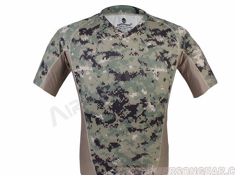 Skin tight base layer Shirt - AOR2, M size [EmersonGear]