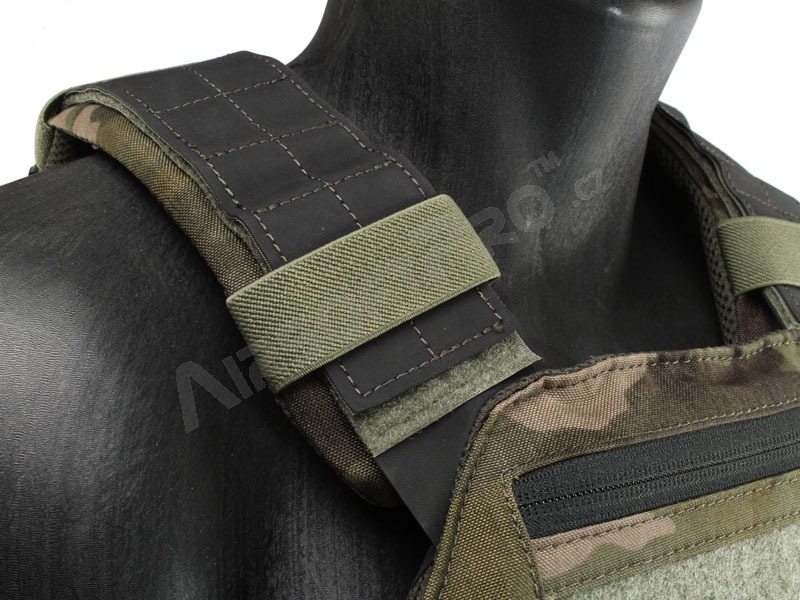 420 Plate Carrier Tactical Vest With 3 Pouches - Multicam Tropic [EmersonGear]