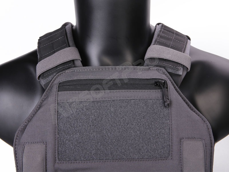 420 Plate Carrier Tactical Vest With 3 Pouches - Wolf Grey [EmersonGear]