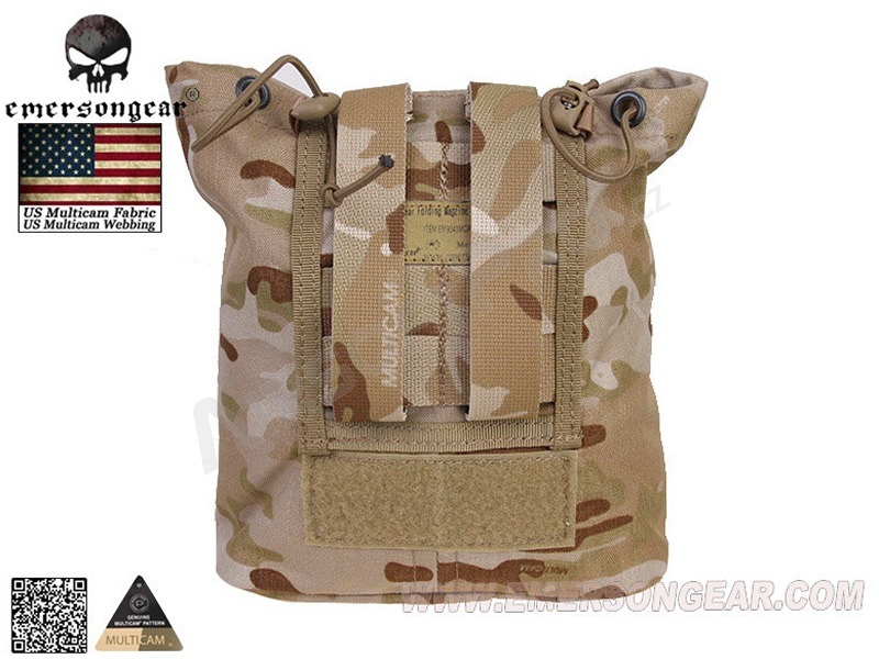 Empty magazine ammo folding dump bag - Multicam Arid [EmersonGear]