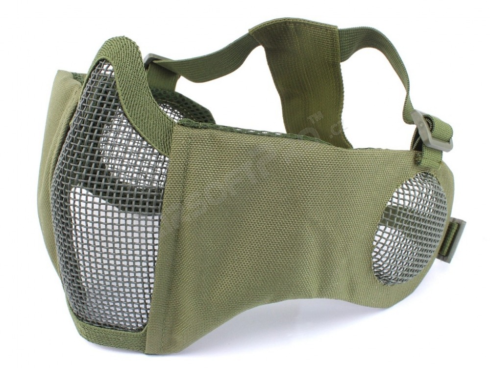 Face mask  Battlefield Elite with ear protection - Olive Green (OD) [EmersonGear]