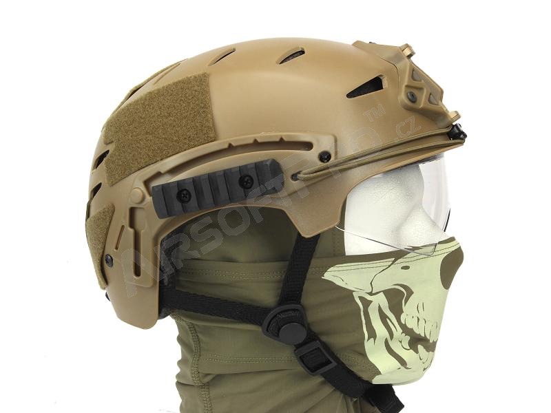 Vojenská helma EXF BUMP se sklopným zorníkem - DE [EmersonGear]
