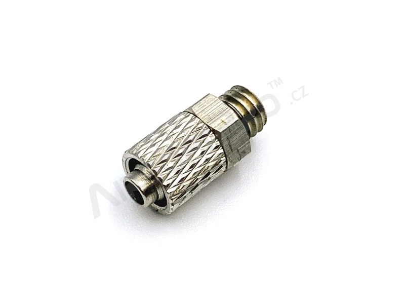 HPA 6 mm hose coupling with screwed catch - straight - male M6 thread [EPeS]