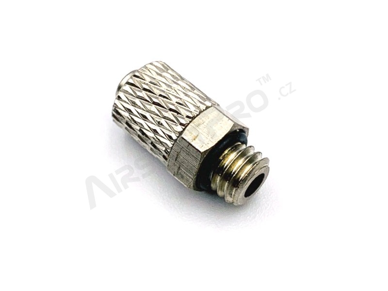 HPA 6 mm hose coupling with screwed catch - straight - male M6 thread [EPeS]