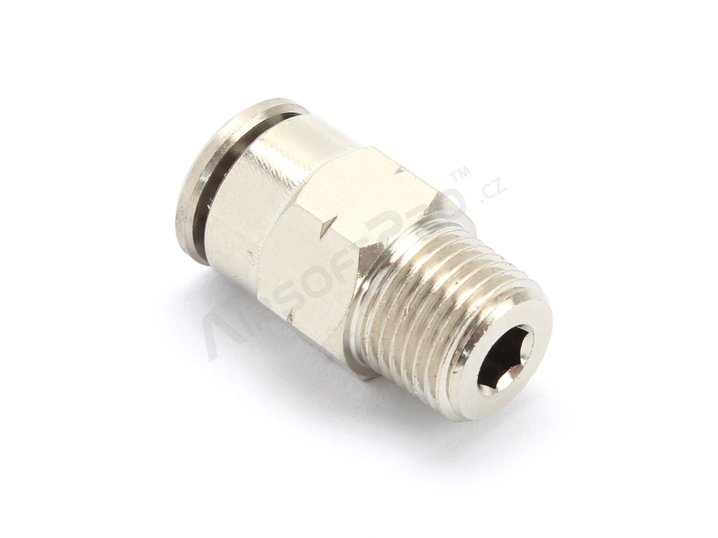 HPA 6 mm hose coupling - straight - male 1/8NPT [EPeS]