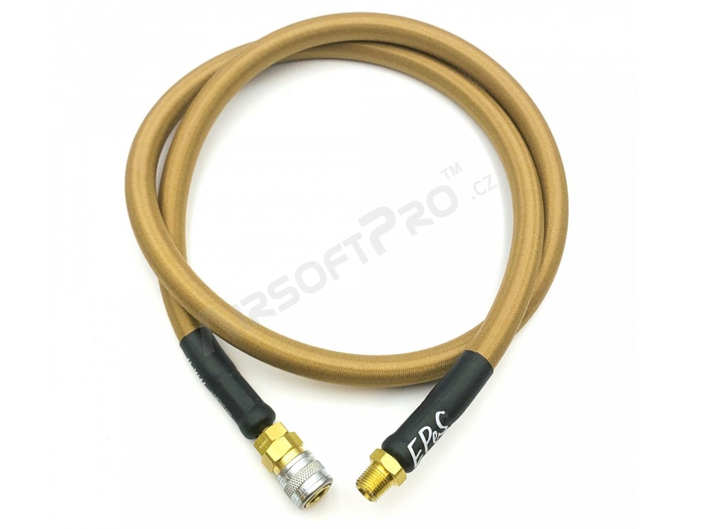 HPA S&F hose Mk.II - female QD + 1/8NPT - 100cm with braided - Coyote Brown [EPeS]