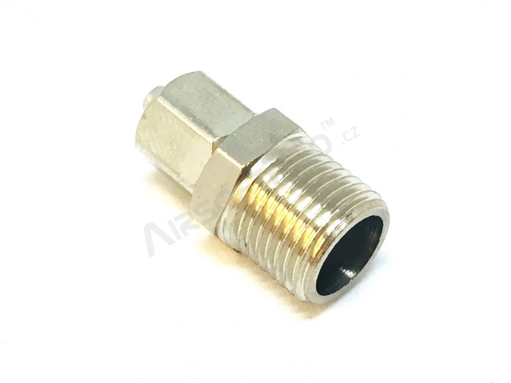 HPA 4 mm hose coupling with screwed catch - straight - female 1/8 NPT [EPeS]