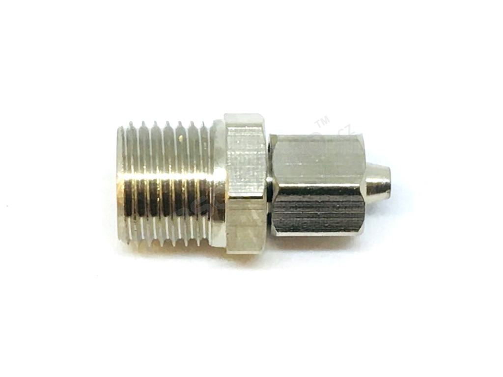 HPA 4 mm hose coupling with screwed catch - straight - female 1/8 NPT [EPeS]