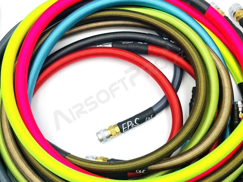 HPA S&F hose Mk.II 80cm with braided - Neon pink [EPeS]