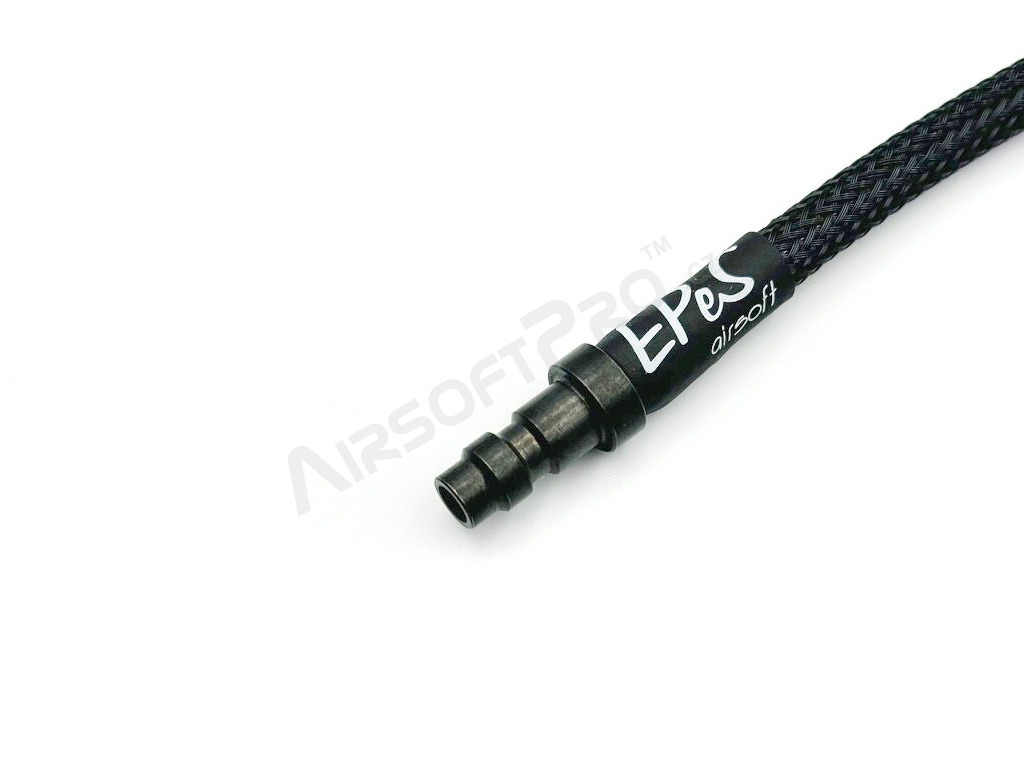 USL SlimLine hose for HPA system - male QD + 1/8NPT - 25cm with braided - Black [EPeS]