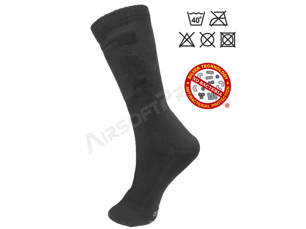 Antibacterial socks SNIPER with silver ions - black, size 37-39 [ESP]