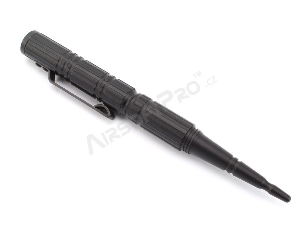 Compact tactical pen with glass breaker KBT-02 - black [ESP]