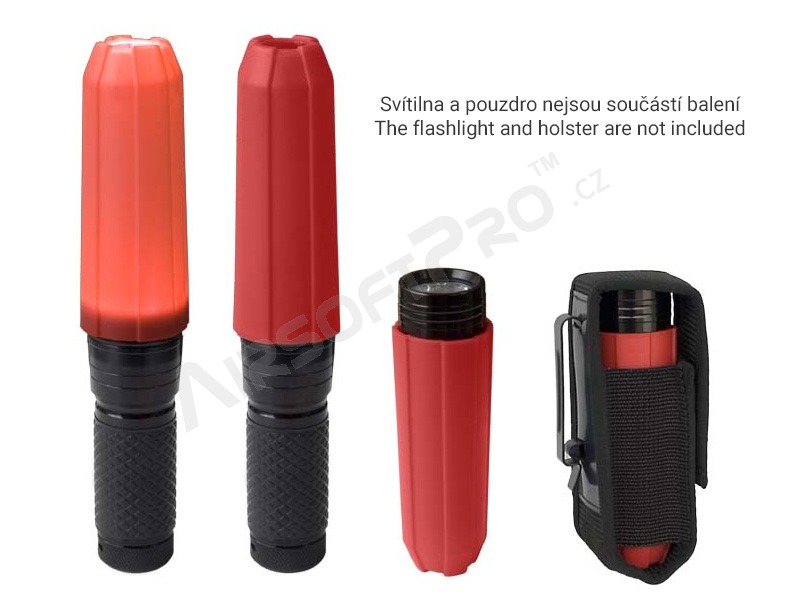Cône de signalisation rouge en plastique pour la lampe de poche ESP MAGNUM [ESP]