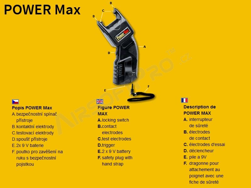 Stun gun POWER MAX [ESP]