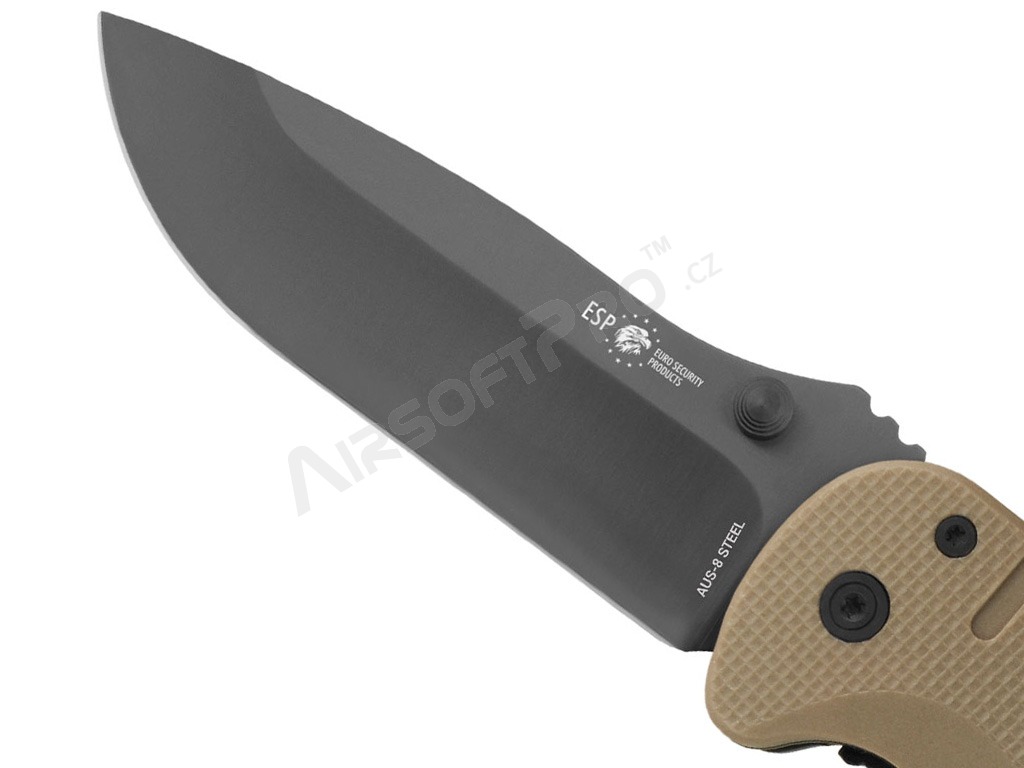 Záchranářský nůž s rovným ostřím (RKK-01) - Khaki [ESP]