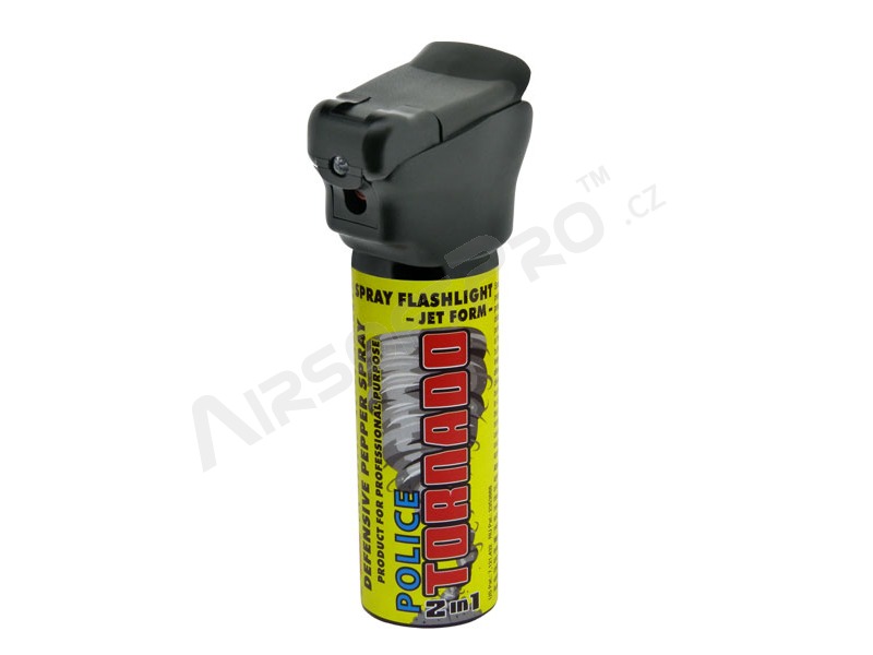 Spray au poivre TORNADO Police avec svítilnou - 63ml [ESP]