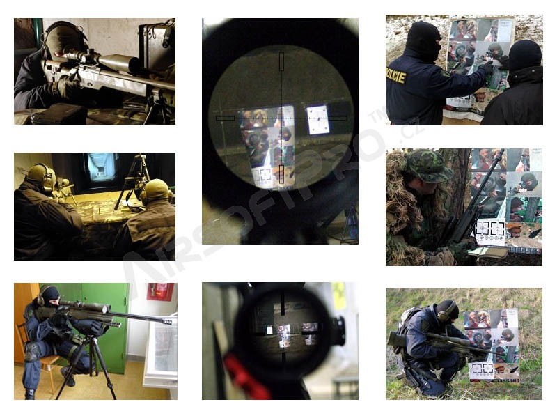 Large tactical paper target no.7 - sniper [ESP]