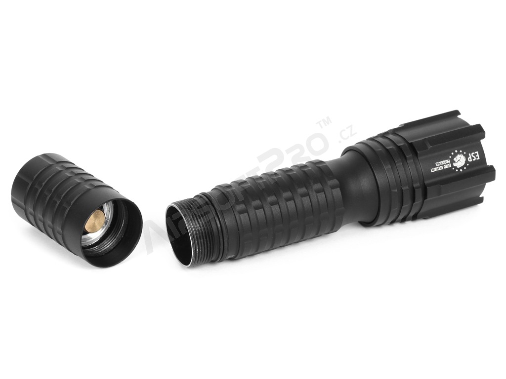 Taktická 10W LED svítilna BARRACUDA 10, 1 režim + USB napaječ a akumulátor [ESP]