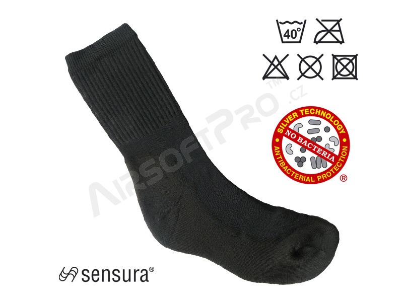 Antibacterial socks TROOPER with silver ions - black, size 46-48 [ESP]