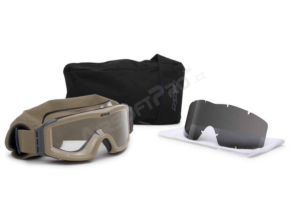 Profile NVG goggle with ballistic resistance, TAN - clear, gray [ESS]