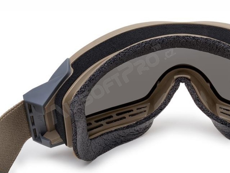 Taktické brýle Profile NVG s balistickou odolností, TAN - čiré, tmavé [ESS]