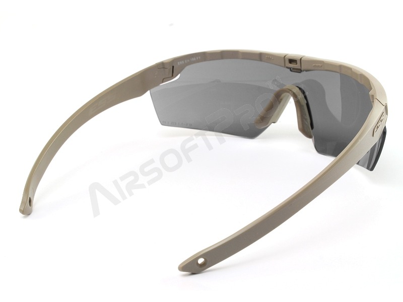 Crosshair 3LS TAN glasses with ballistic resistance - clear, gray, yellow [ESS]