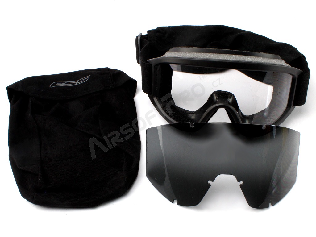 Vehicle Ops goggle with ballistic resistance, black - clear, gray [ESS]