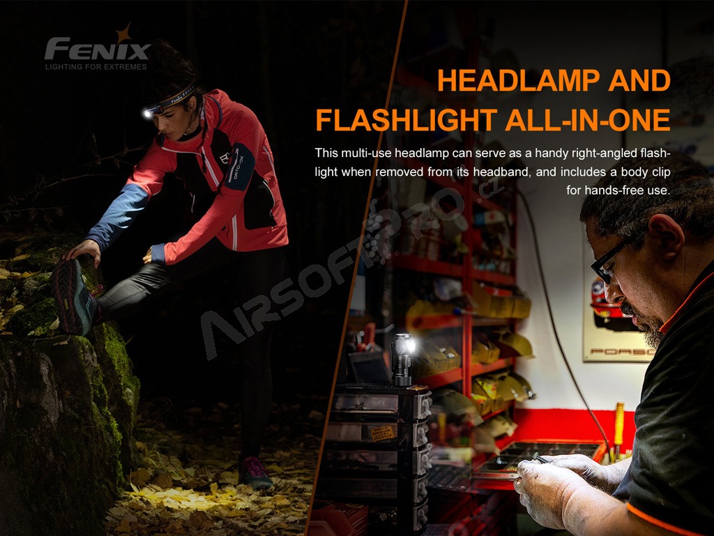Lampe frontale HM51R Ruby V2.0 LED Cree XP-G3, 700lm, Li-Ion, rechargeable [Fenix]